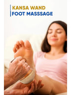 Kansa Wand Ayurveda Foot Massager - Pakistani Skincare Tool - Kansa Wand for Feet & Face Relazation, Wellness & Detox