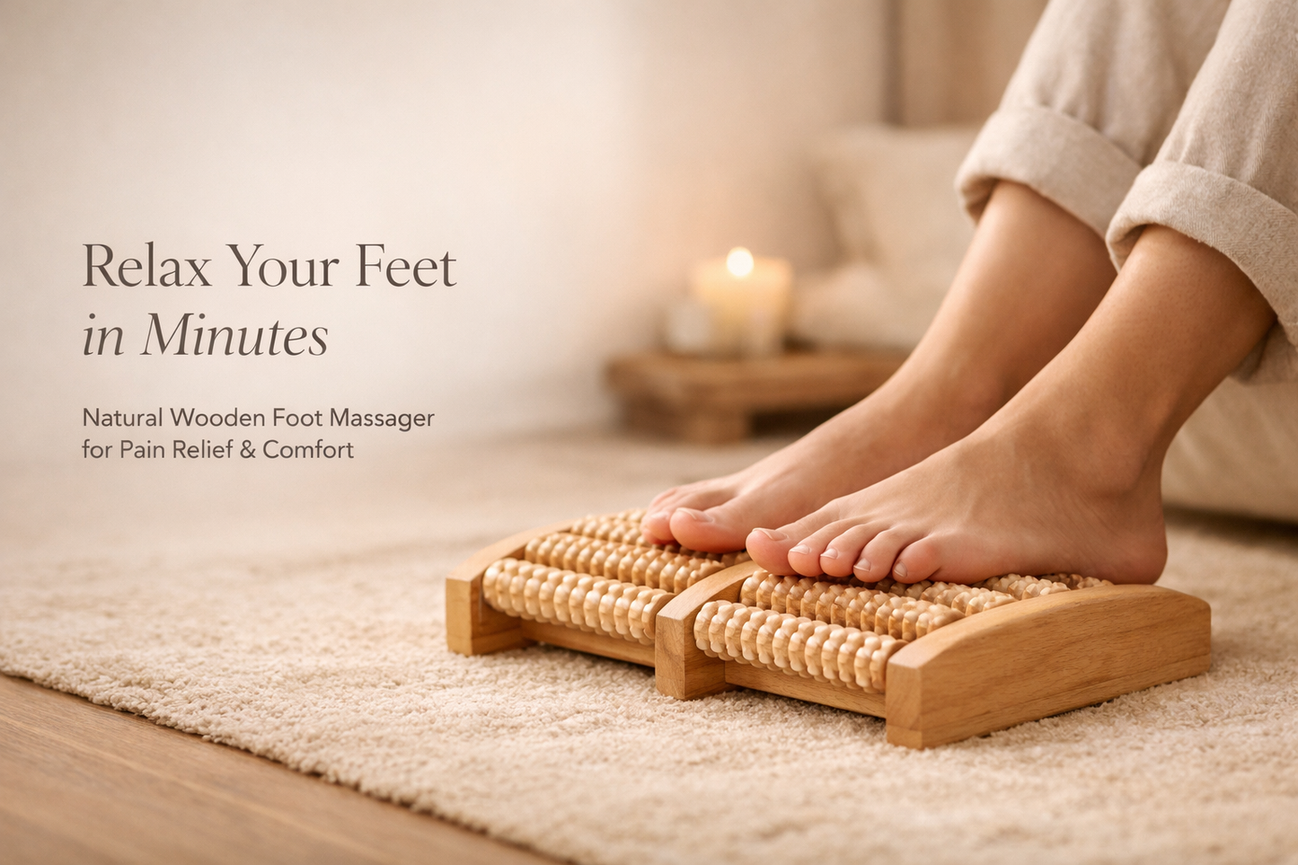 Wooden Foot Massager