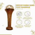 Kansa Wand Ayurveda Foot Massager - Pakistani Skincare Tool - Kansa Wand for Feet & Face Relazation, Wellness & Detox
