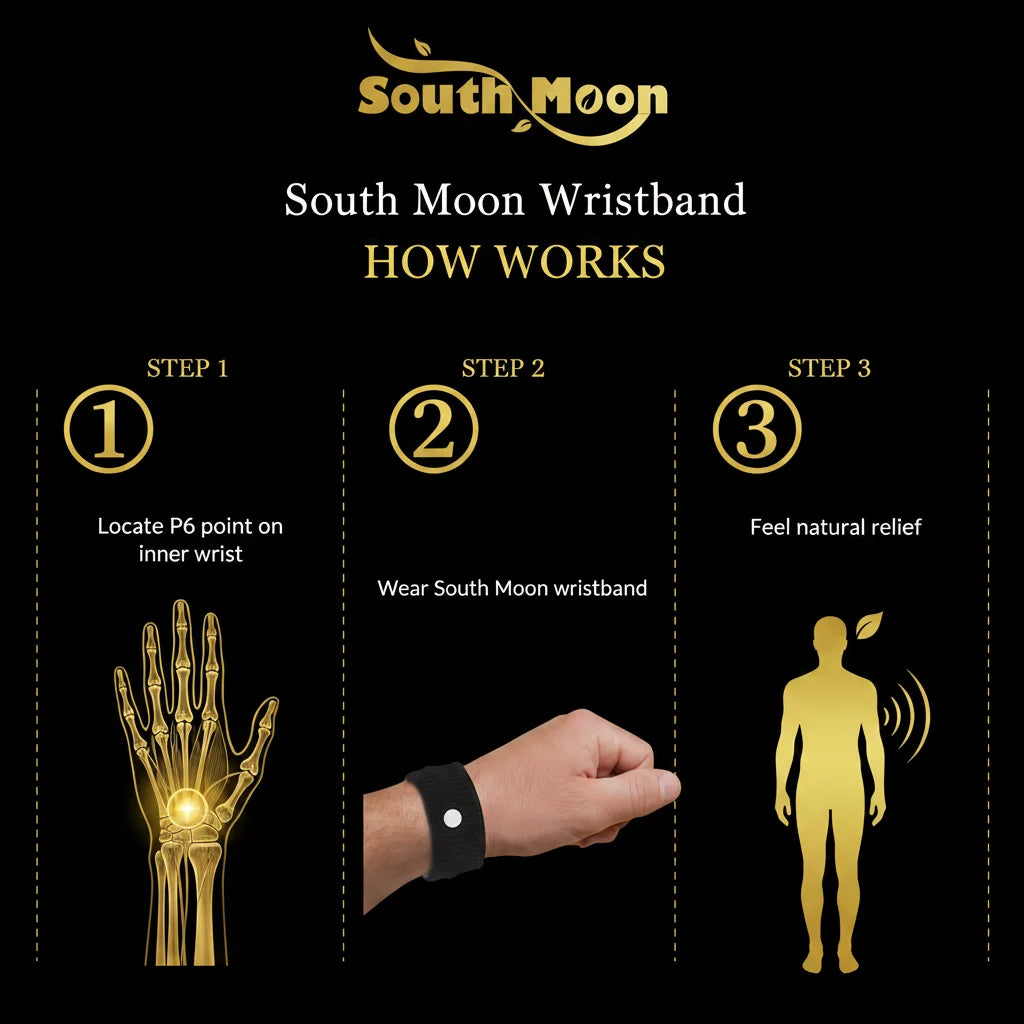 🌙 South Moon P6 Acupressure Wristband